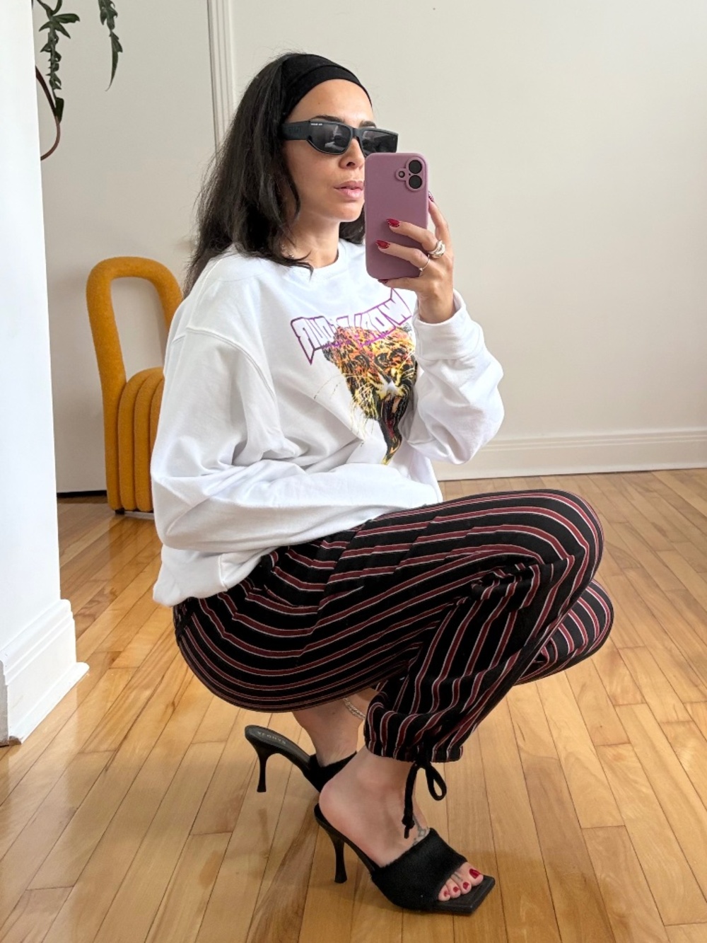 Anthropologie stripe jogger trousers